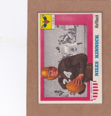 1955 TOPPS ALL AMERICAN FOOTBALL NILES KINNICK #6 IOWA EX+ *A32831