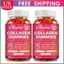 Collagen Vitamin Gummies -Hair,Skin,Nails,Premium Collagen Supplement 60 Pills