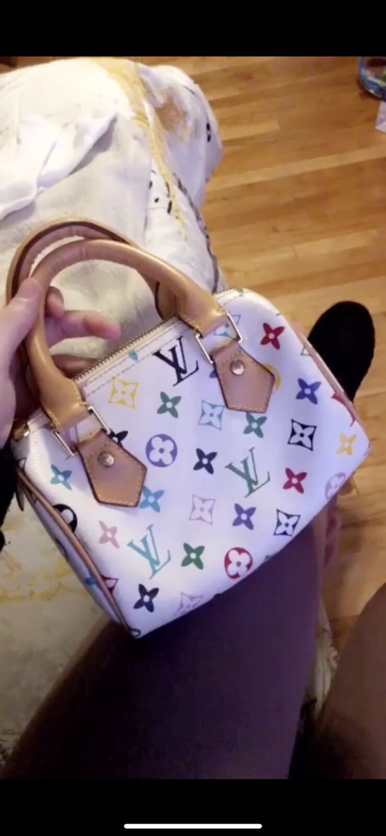 Louis Vuitton Speedy Mini Duffle White Leather | eBay