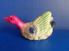 VINTAGE 5" CELLULOID DUCK RATTLE- MARKED CC- EN- 1930s