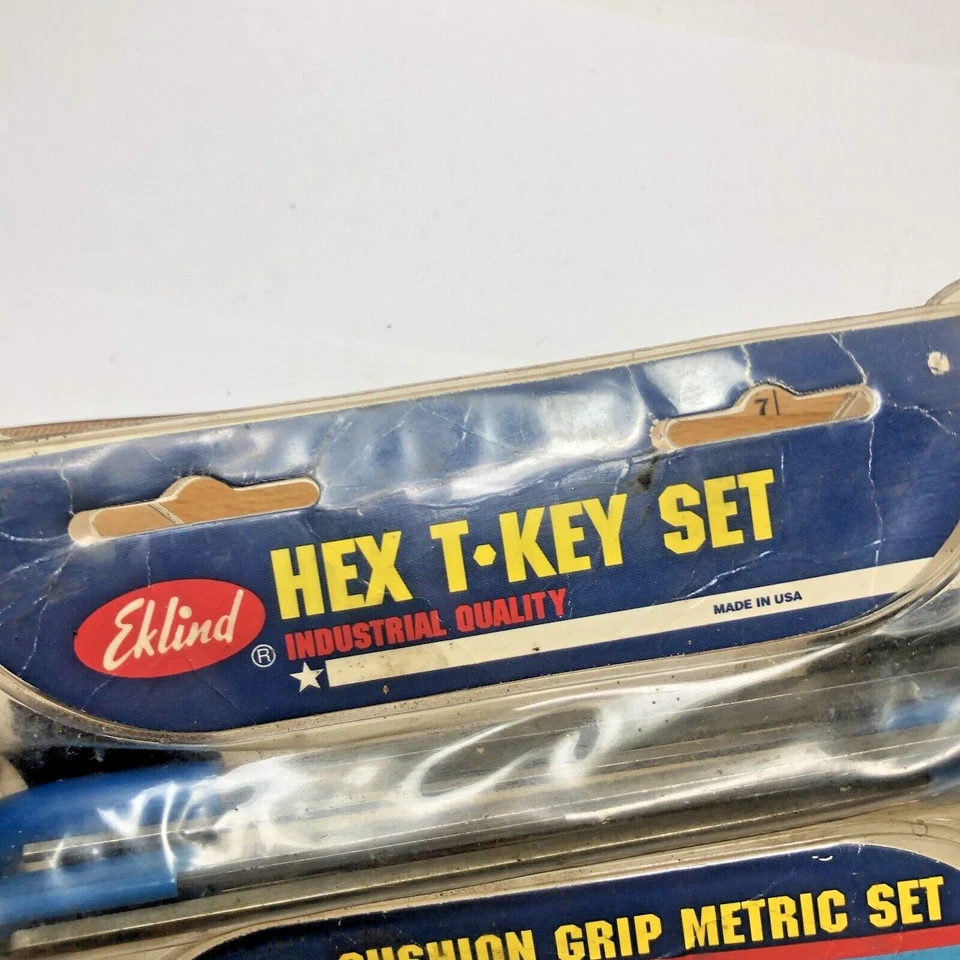 Vintage 6 Pcs Eklind No 55166 Hex T-Key Allen Wrench Set Metric 2 to 6 mm (USA) - Image 2 of 4