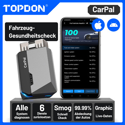 NEW TOPDON Carpal-E OBD2 Diagnosegerät Tool Scanner Alle System Code Reader WIFI