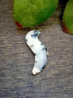 Carving Dendrite Sea Horse Natural Dendrite Stone Animal Cabochon Jewelry Making