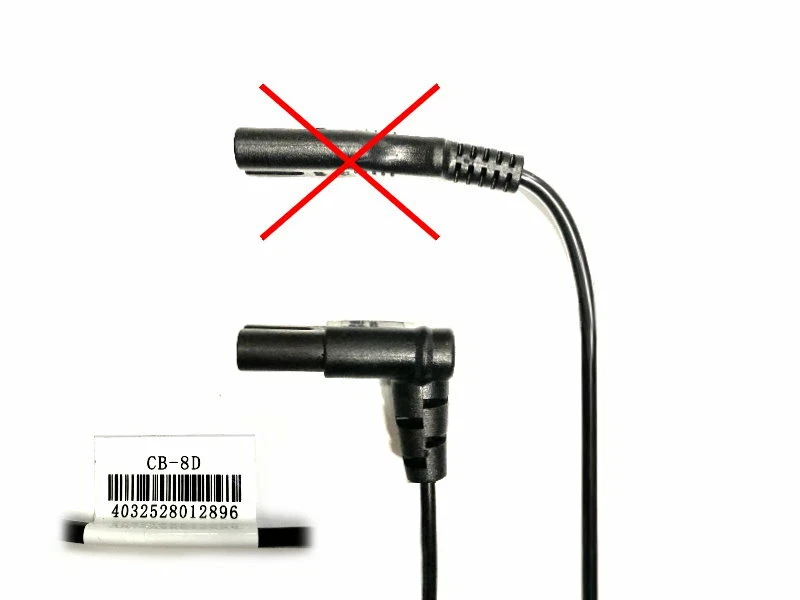 DINIC Stromkabel, Netzkabel Eurostecker auf C7 90° Grad unten, oben gewinkelt - Bild 2 von 4