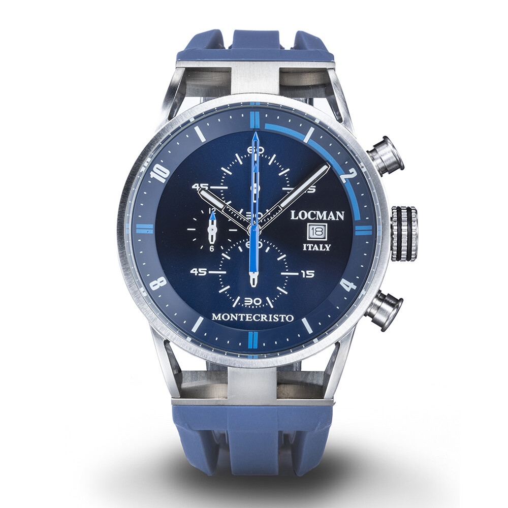 Cronografo Uomo Blu Montecristo Locman - 0510A02S00BLSKSB