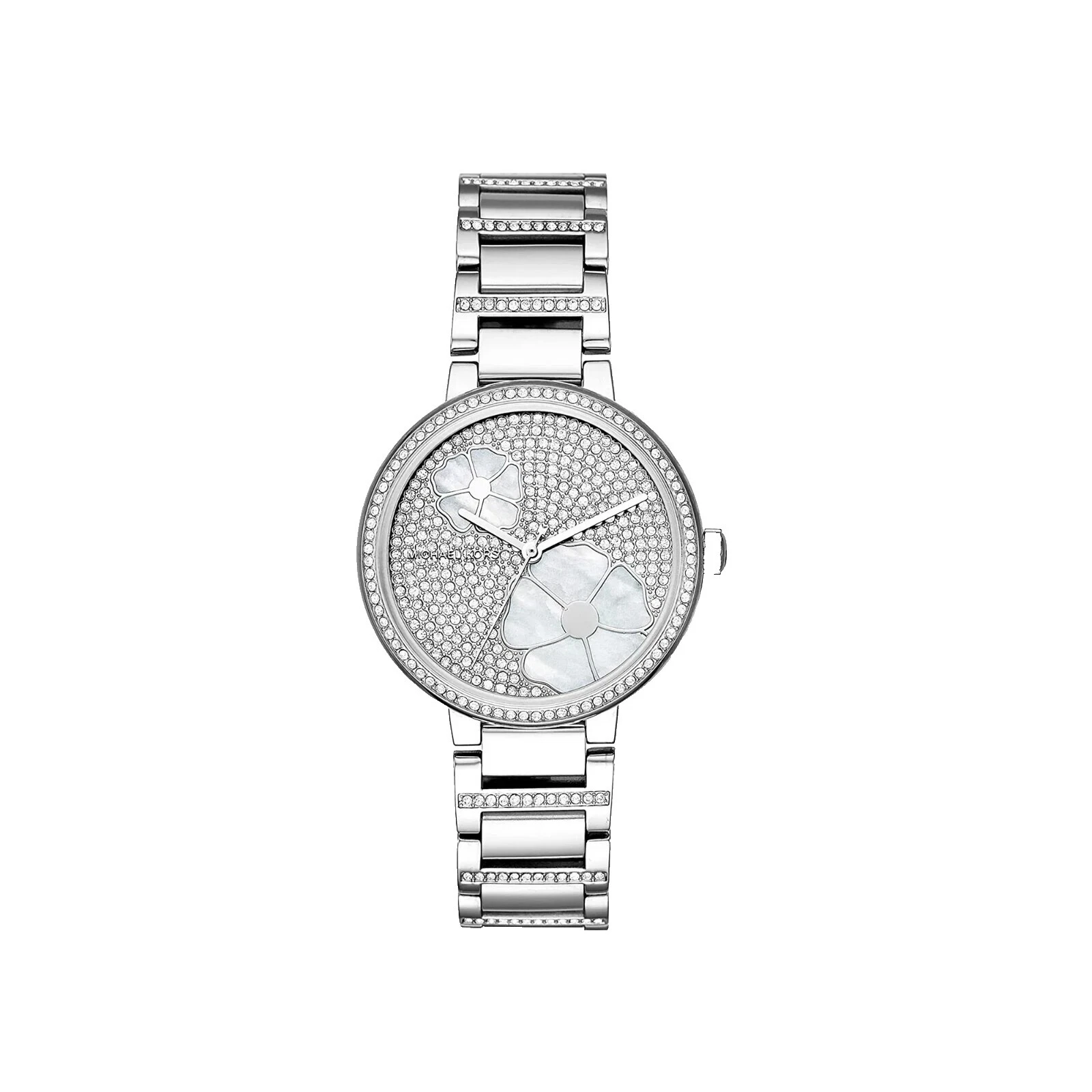 Dial de 12 horas Michael Kors caja de acero inoxidable Relojes de pulsera
