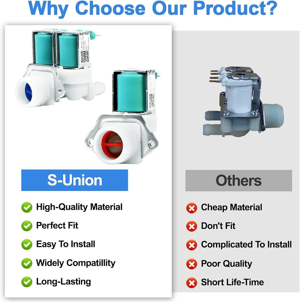 Nova válvula de água para lavadora DC62-30312J DC62-30314K para Samsung AP4204532 AP4204535 - Imagem 3 de 4