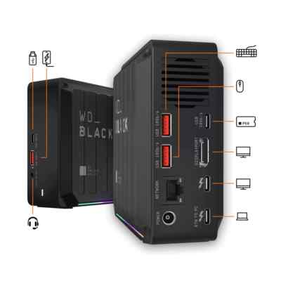 WD_BLACK D50 Game Dock für PC oder MAC-Thunderbolt/USB ohne  NVME mit Netzteil
