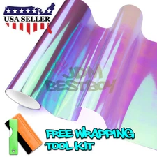 12"X108" Galaxy Neo Chrome Purple Headlight Taillight Fog Light Tint Film Vinyl