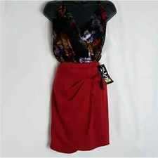 2-hip By Wrapper Girl's Red Wrap Skirt Size Large 12/14