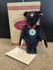 Steiff Club 1999 Black Mohair Teddy Bear 1912 Replica EAN 420160 w/ Box, COA