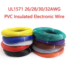 UL1571 26/28/30/32AWG Flexible Stranded Wire Cable PVC Insulated Electronic Wire