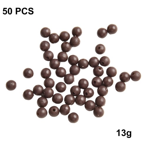 Perles rondes en caoutchouc souple p??che ?? la carpe perles de choc utile prati - Photo 6/36