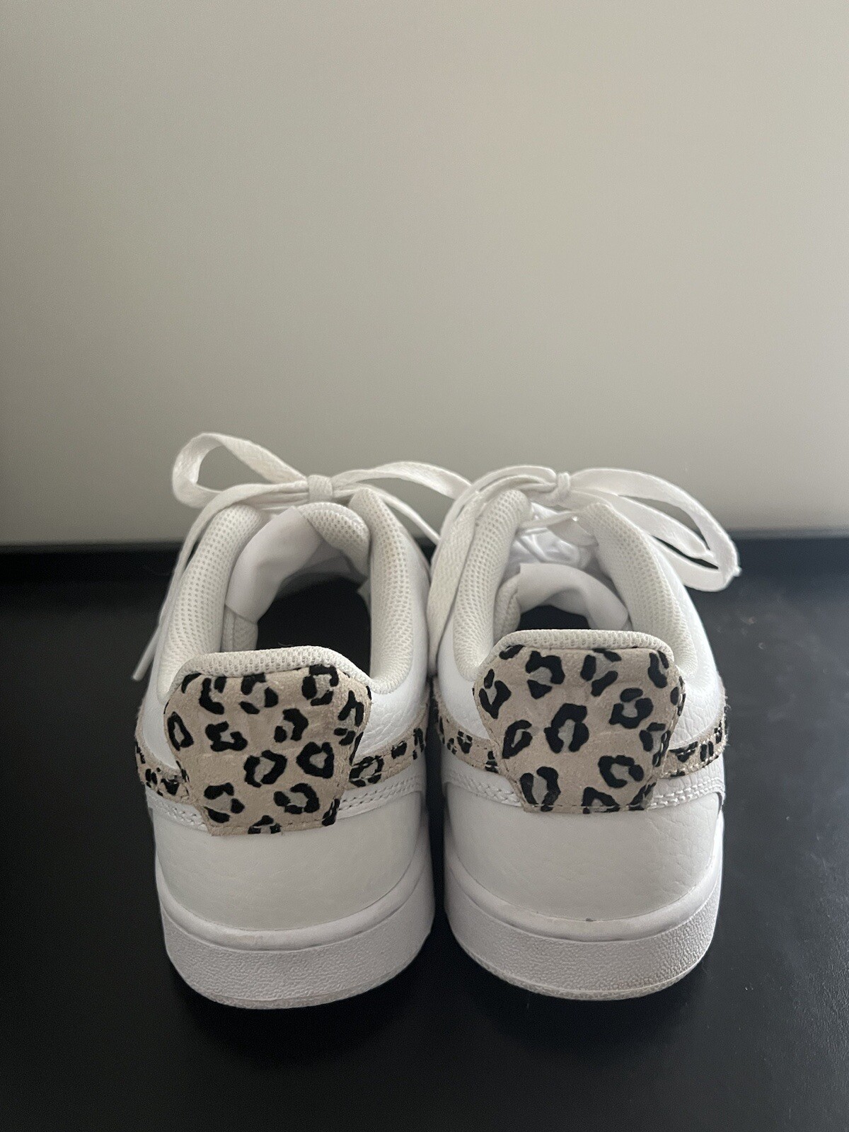 Women’s Nike Court Vision Low (White/Leopard) Sz. 10 Gem