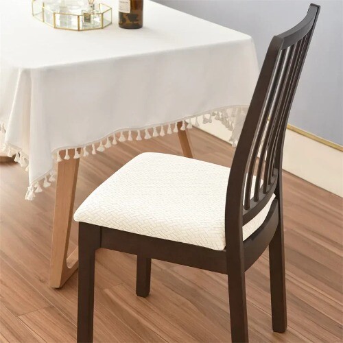 Fit Stretch Removable Washable Short Dining Chair Protector Cover Seat Slipcover - Picture 18 of 31