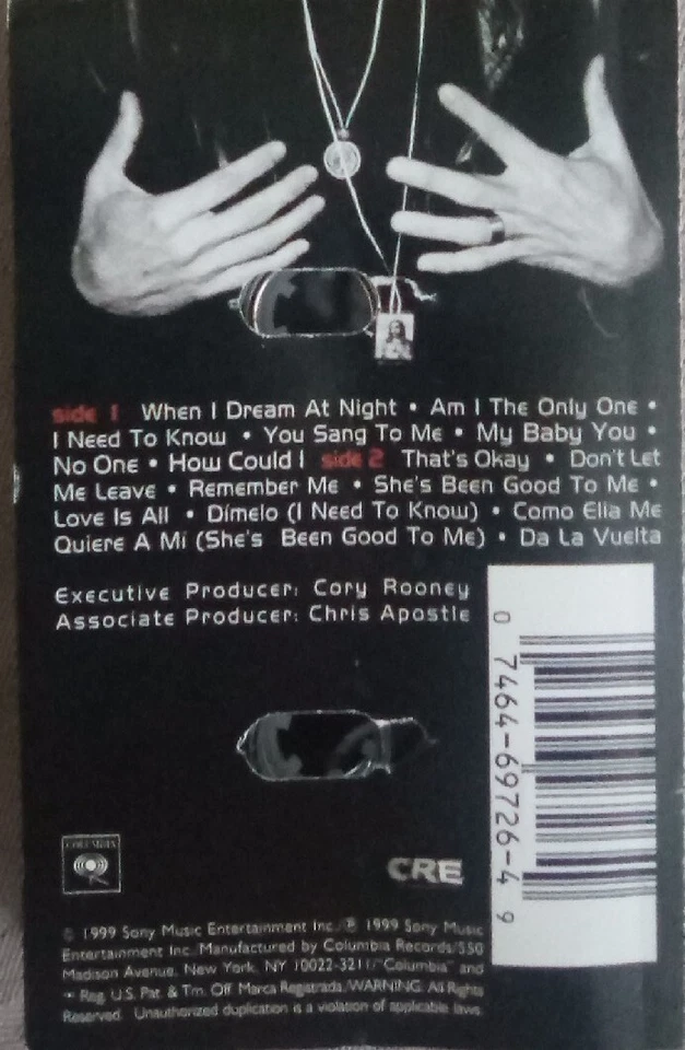 MARC ANTHONY Cassette, POP, ENGLISH, w/ "I NEED TO KNOW" - Изображение 2 из 3