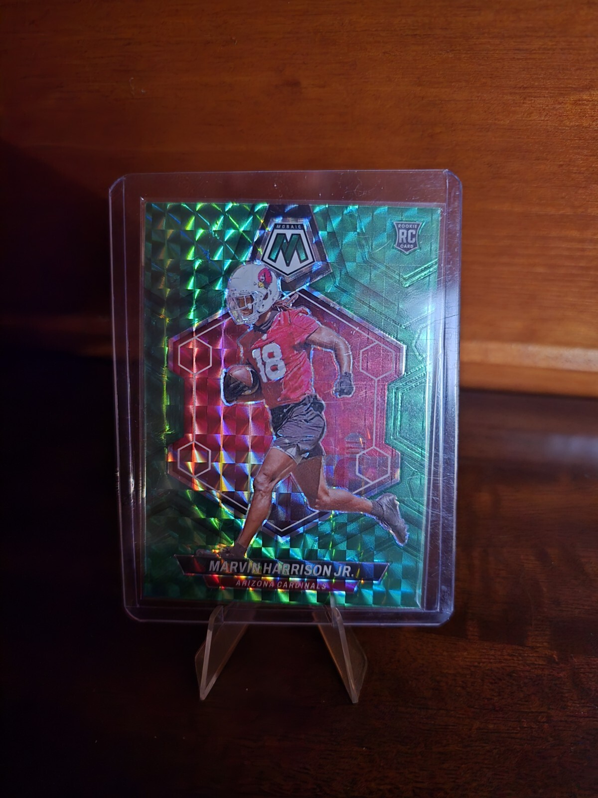 2024 Panini Mosaic - Rookies Green Mosaic Prizm #304 Marvin Harrison Jr. (RC)