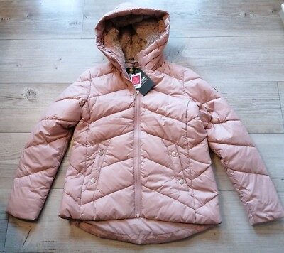 °BARBOUR° Jacke Winterjacke Fellkapuze rosa Fibre Down Größe XL 152/158 NEU