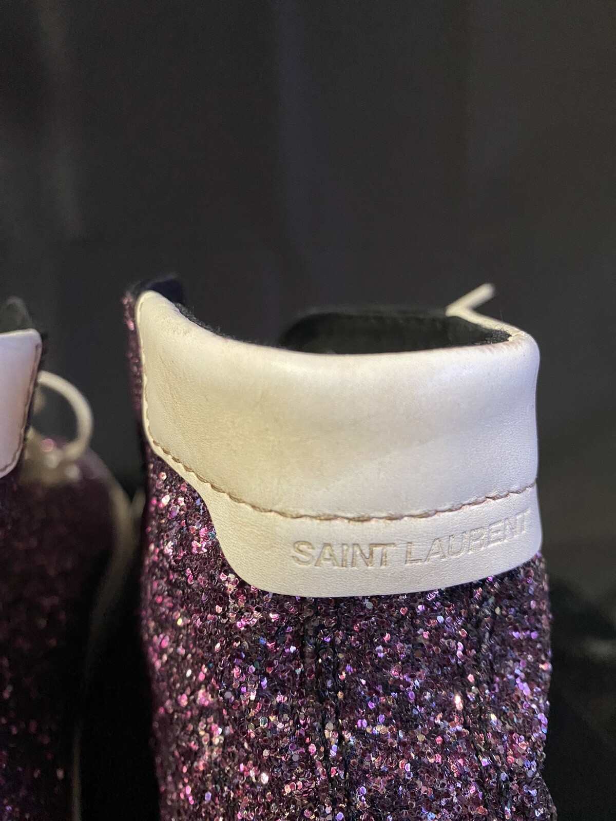 Sneakers alte Saint Laurent rosa Bedford glitter