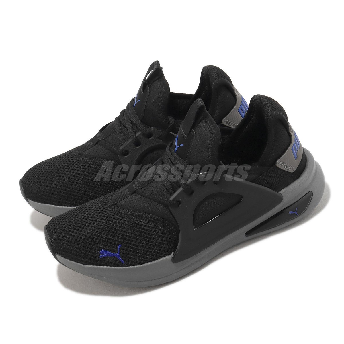 Puma Softride Enzo Evo Black Blue Gray Men Unisex Road Running