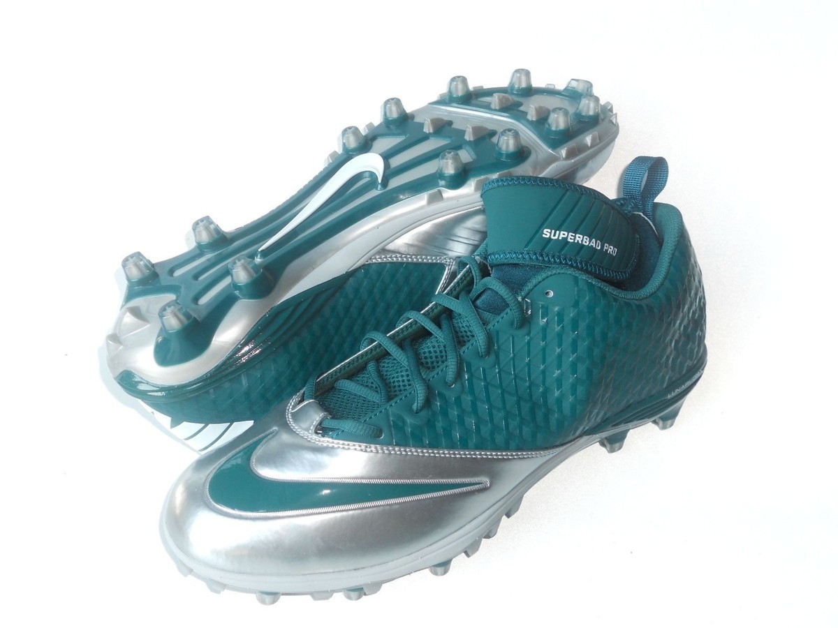 Nike‎ Lunarlon Superbad Pro Cleats Black/silver Size 9.5 Nike Lunar Superbad Pro Football Cleats Men main image 3