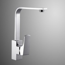 Swivel Kitchen/ Bathroom Sink Basin Faucet Chrome Finished Mixer Tap Deck Mount