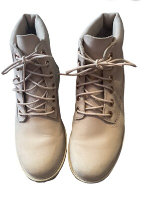 Pre Owned Women's Timberland Size Juniors Rose Gold Ankle Boots