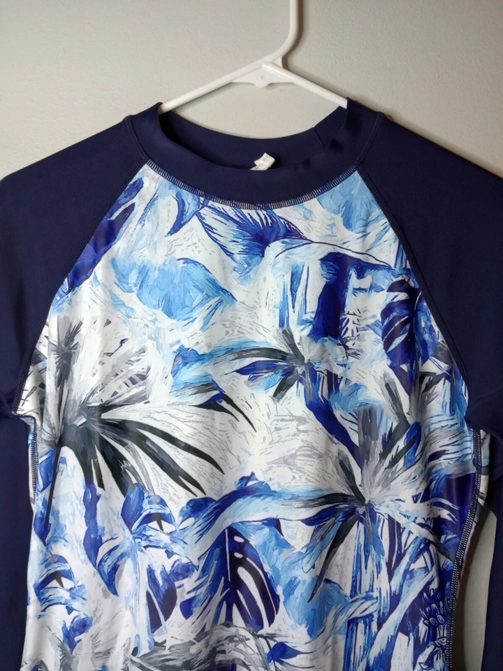 Top de natación sin marca unisex con temática tropical para niños talla mediana Foto 2 de 4