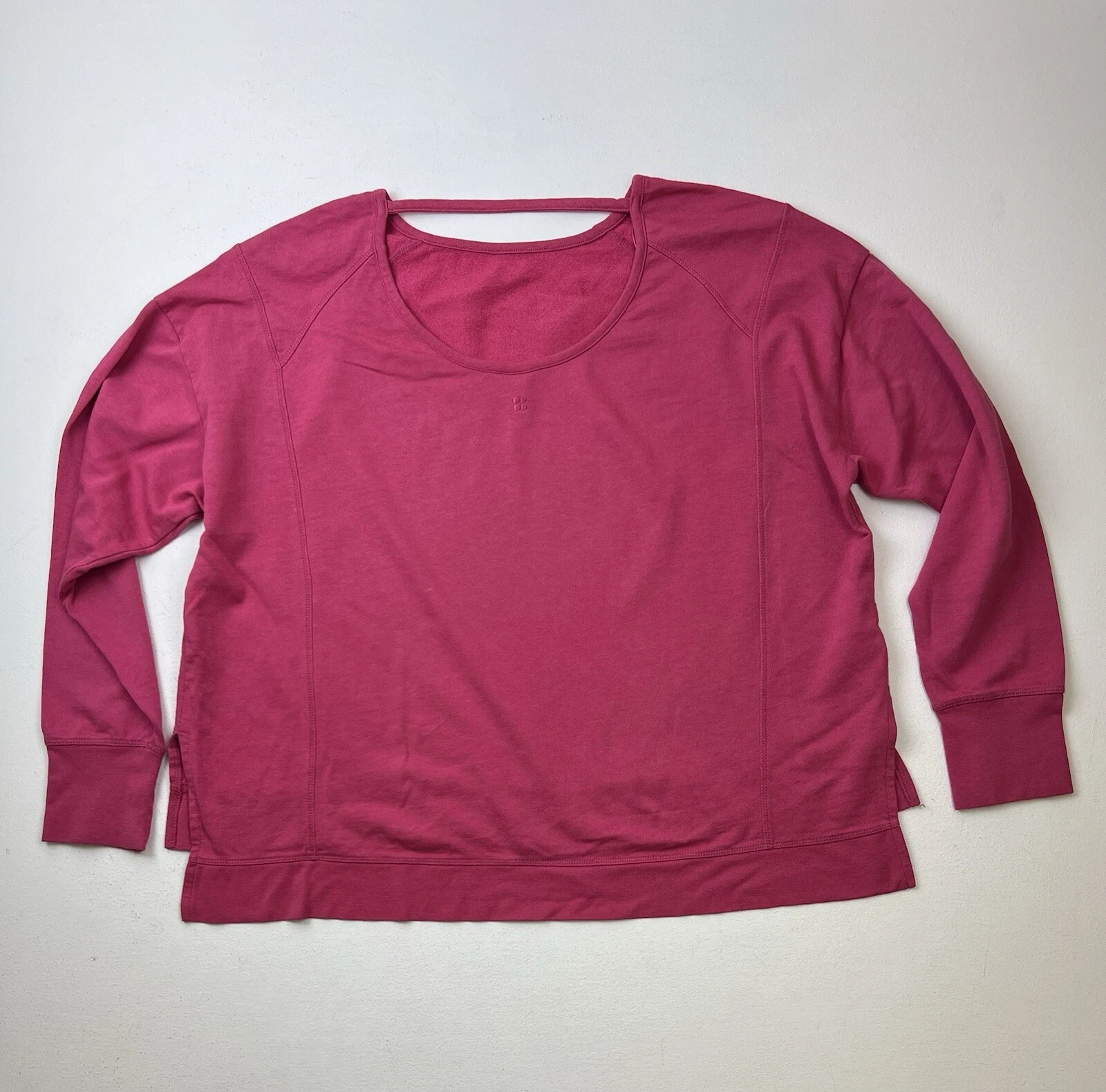 sweaty-betty after class sport pullover tayberey coral sweatshirt