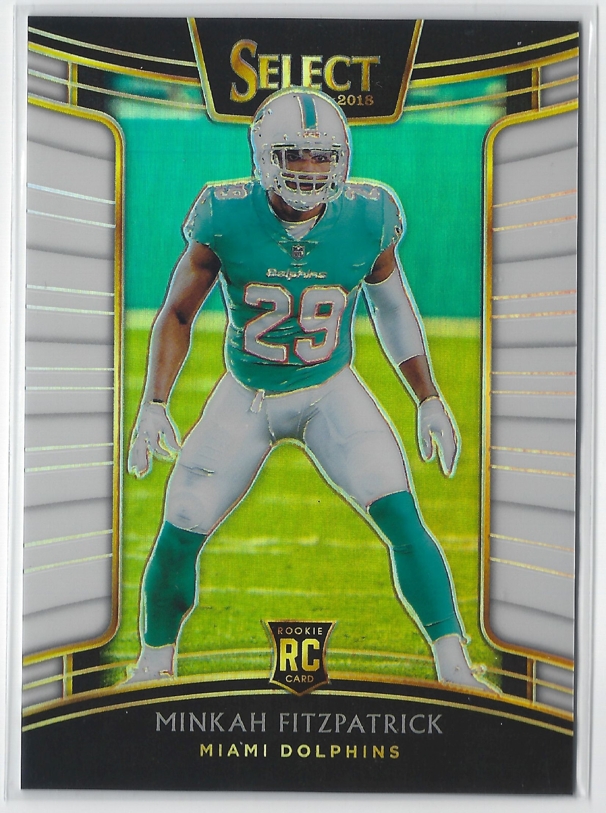 Minkah Fitzpatrick Rookie RC 2018 Panini Select #51 Concourse White Prizm /75