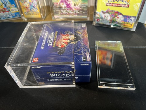 teca magnetica per booster box One piece acrilyc case case in plexiglass clear - Photo 8 sur 24