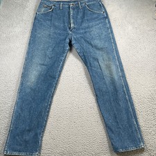 Wrangler Jeans Men's 40x34 Blue Denim Rita 22MWZ Cowboy Made In USA