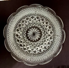 Anchor Hocking Wexford 5 Section Relish Dish 1967-98 Scalloped 11" Round 1"h