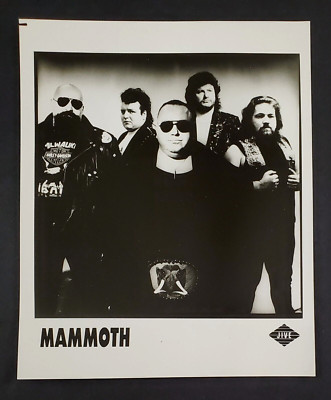 1980s Mammoth British Hard Rock Group Band Press Promo Photo Tubbie Reed Cox