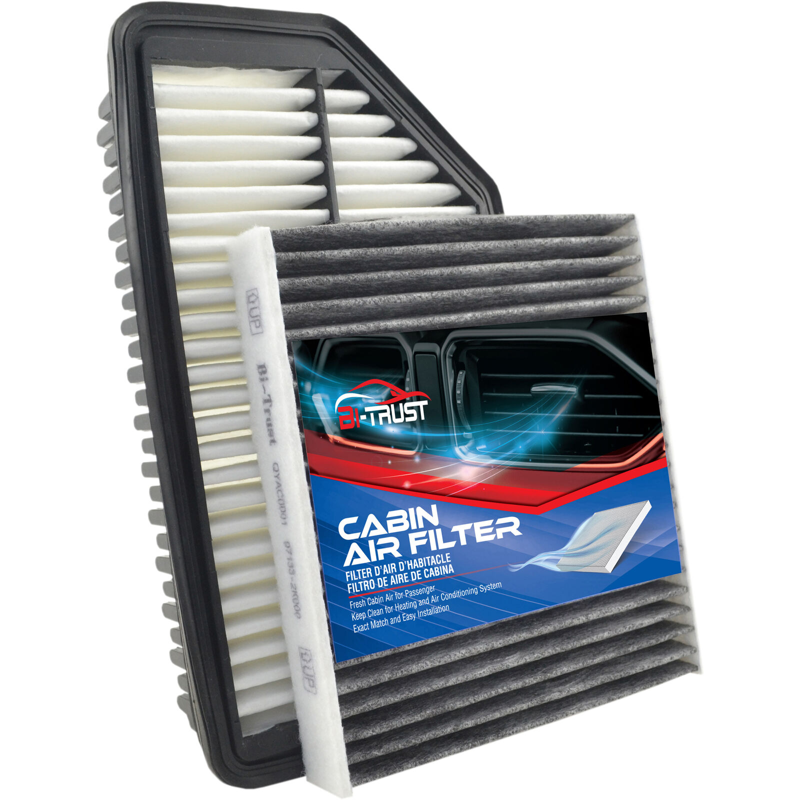 Engine & Cabin Air Filter Combo Set for Kia Soul 2012-2013 L4 1.6L 2.0L
