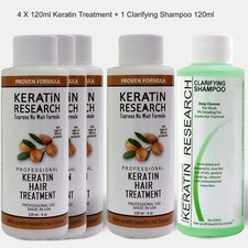 Professional BRAZILIAN KERATIN Hair Treatment 480ml w/ Clarifying Shampoo 120ml