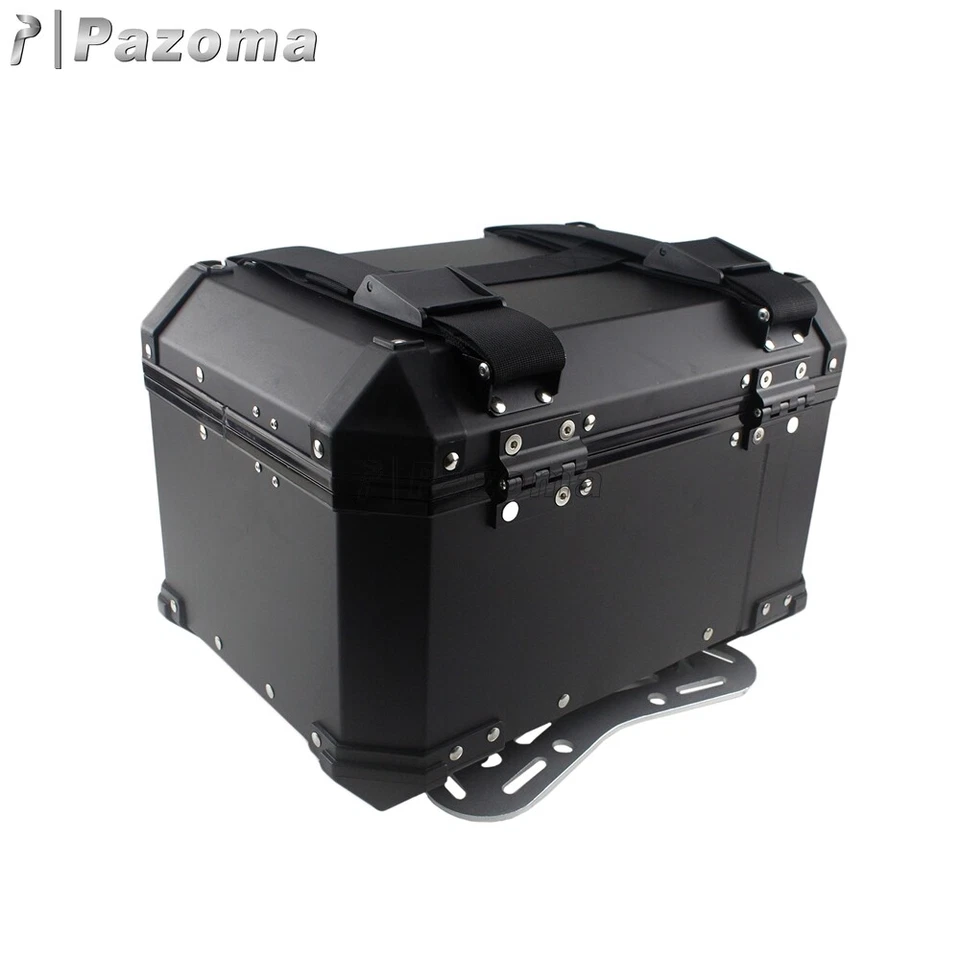 Maleta trasera maletero motocicleta 45L Cruiser equipaje superior para Harley Touring Honda Foto 3 de 4