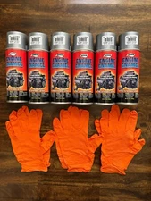 Aervoe 575 Engine Enamel Paint Gray Dull Aluminium 12oz 6-Pack Includes 3 Gloves