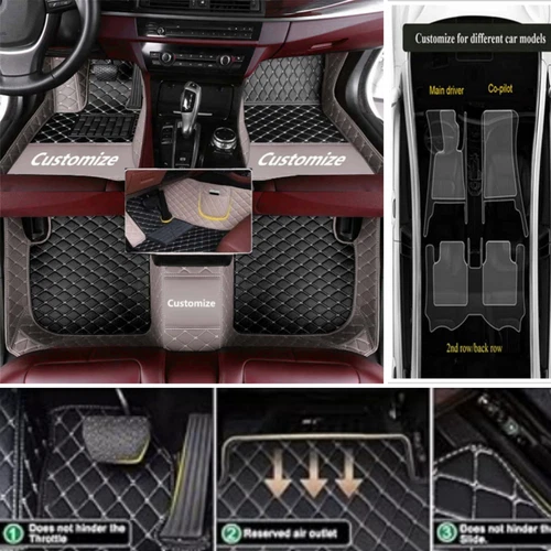 For Honda Ridgeline 2006-2023 All Models Car Floor Mats Carpet Waterproof Custom - Imagen 6 de 38