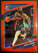 2021-22 Panini Chronicles Donruss Optic Red Traded #611 James Harden 064/199