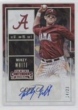 2015 Panini Contenders College Ticket Cracked Ice 14/23 Mikey White #26 Auto 1c1