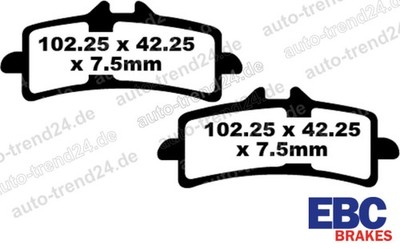 EBC Extreme Pro Bremsbeläge für Ducati Diavel AMG, Bj. 2011-2012