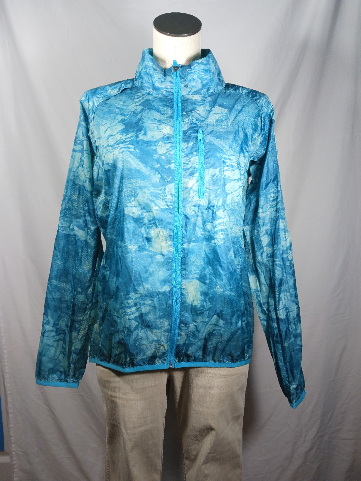 Merrell Selectwind Windbreaker Jacket Blue-Green … - image 1