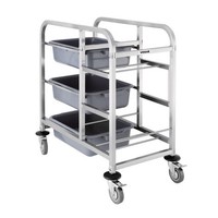 Vogue AbräUmwagen Aus Edelstahl 90X82X44Cm