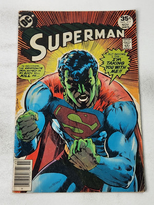 Superman 317 NEWSSTAND Neal Adams Cover DC Comics Bronze Age 1977 Reader Copy
