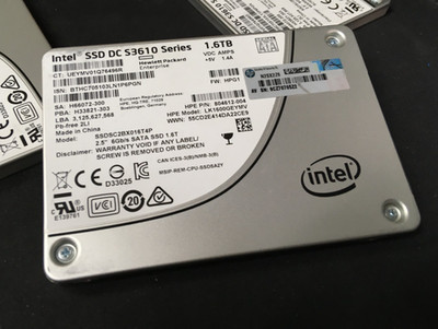 HP/INTEL 1.6TB 2.5'' 6Gb/s SATA SSD SSDSC2BX016T4P HP LK1600GEYMV *100% HEALTH*