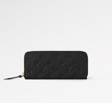 Louis Vuitton Clemence Wallet Black Empreinte
