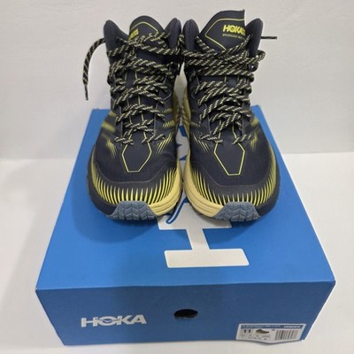 WOW! Hoka One Mens Sz 11 Speedgoat Mid 2 GTX Gore-Tex Gray Hiking Trail shoes