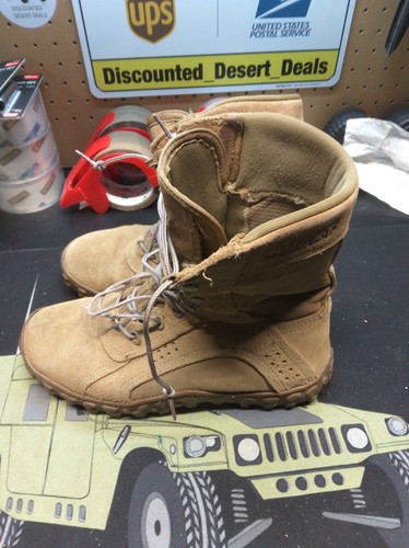 GENUINE ROCKY S2V SPECIAL -OPS COYOTE TAN DESERT COMBAT BOOTS. SIZE 9-M PRE OWN