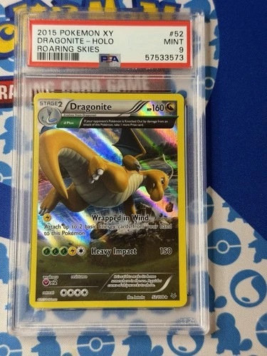 XY - Roaring Skies #52/108 Dragonite Holo PSA 9